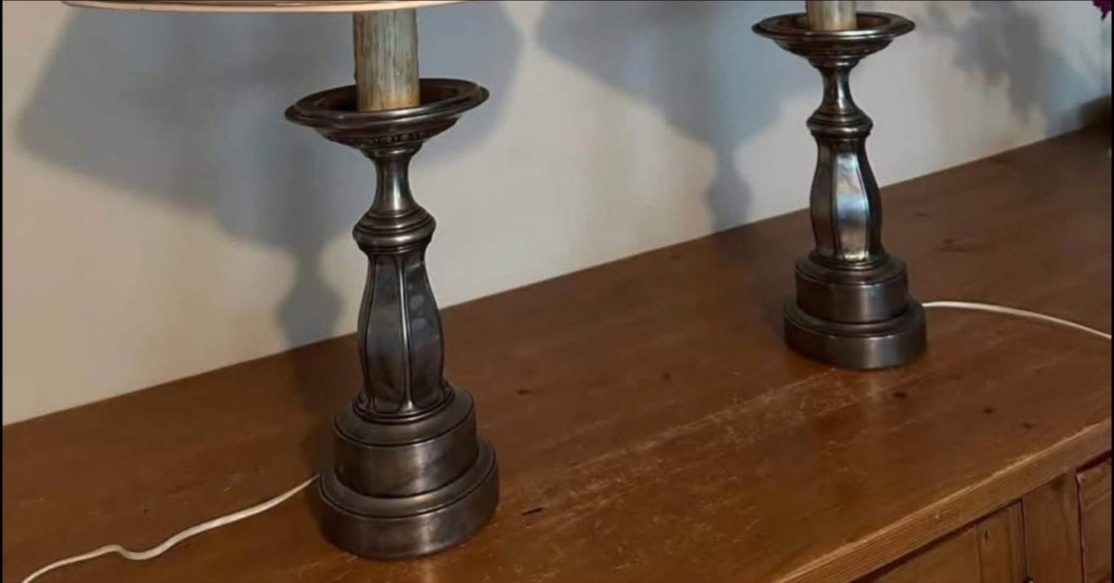 2 lampes de table style abat jours, Maison & Meubles, Enlèvement