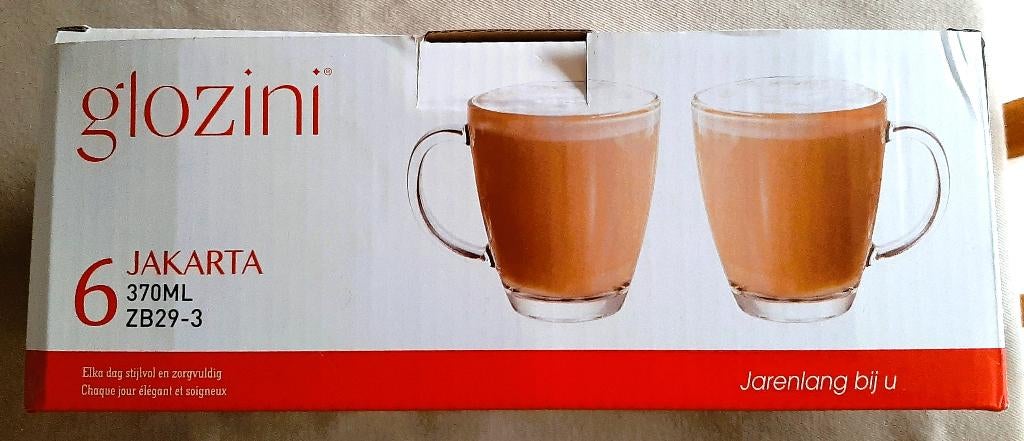 Te koop: Nieuw! 6 Mooie luxe thee- of koffieglazen., Enlèvement, Neuf, Verre, Verre ou Verres