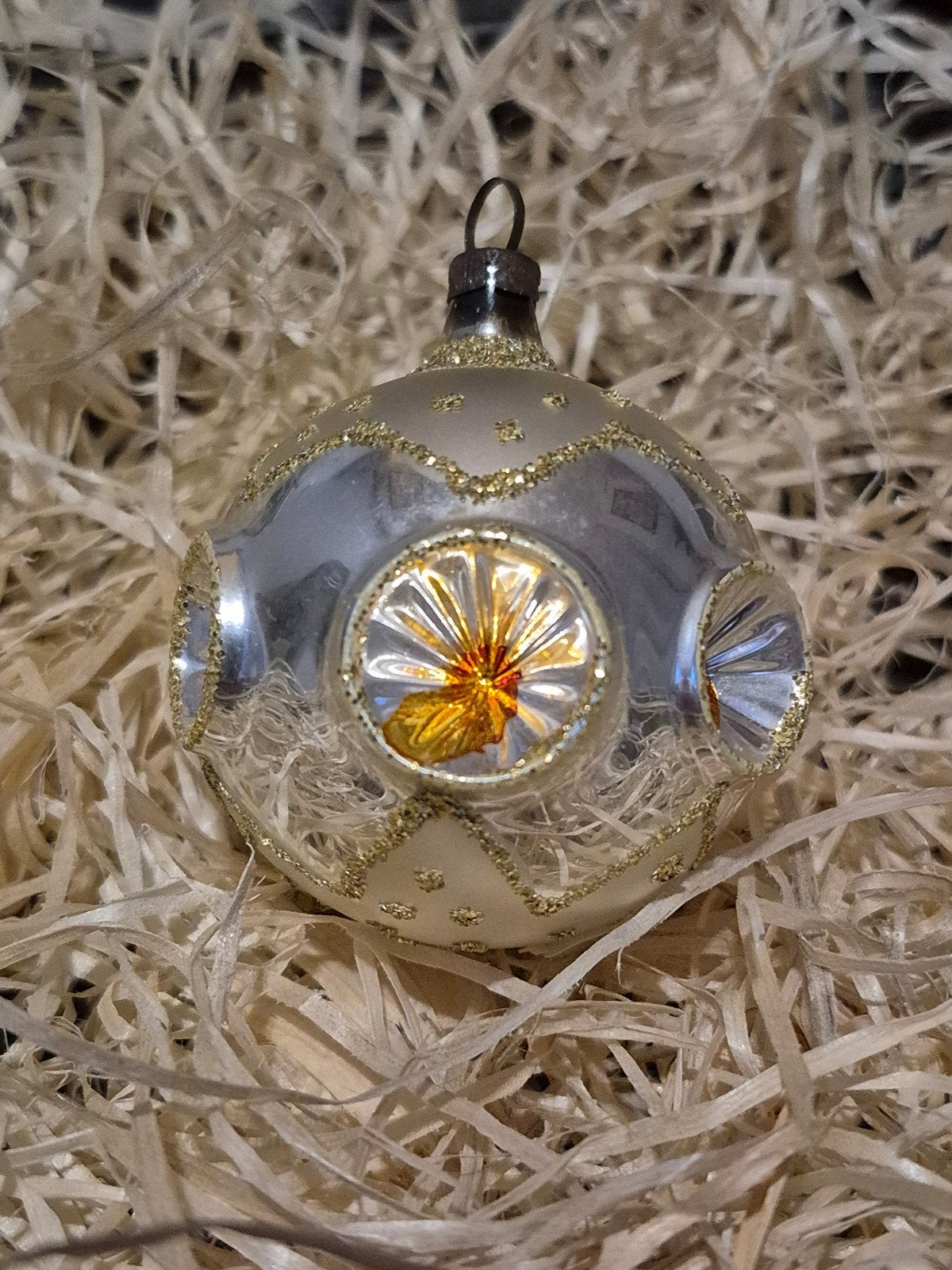 antieke kerstbal, Ophalen of Verzenden, Gebruikt