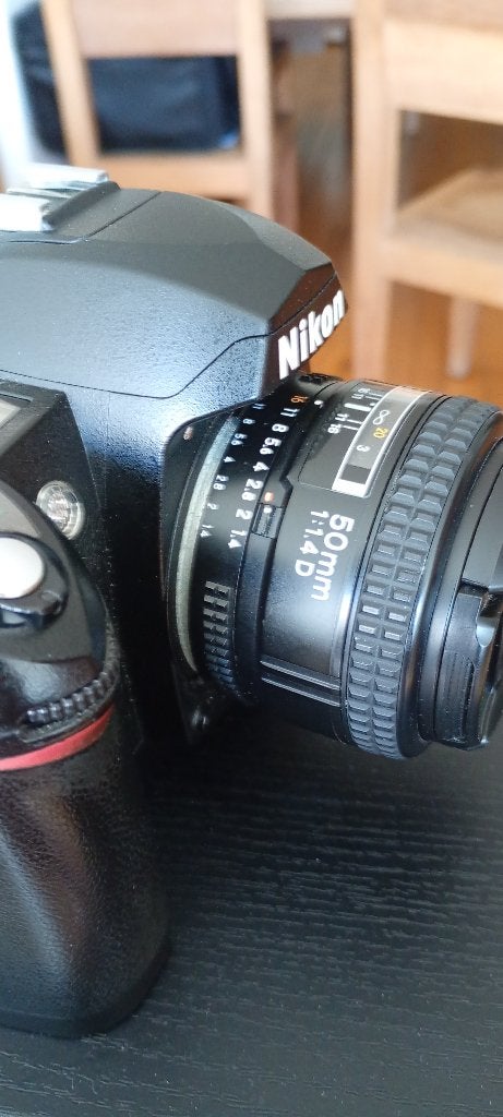 Nikon D70 met 50mm 1.4 D, Audio, Tv en Foto, Fotocamera's Digitaal, Gebruikt, Spiegelreflex, Geheugenkaart, Ophalen of Verzenden