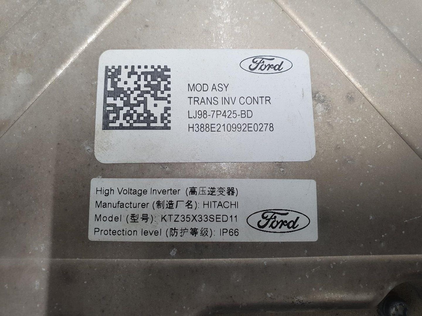 FORD MUSTANG SUV CGW EV 4WD EV / HYBRIDE INVERTER LJ987P425B, Ophalen of Verzenden, Gebruikt, ARN erkend