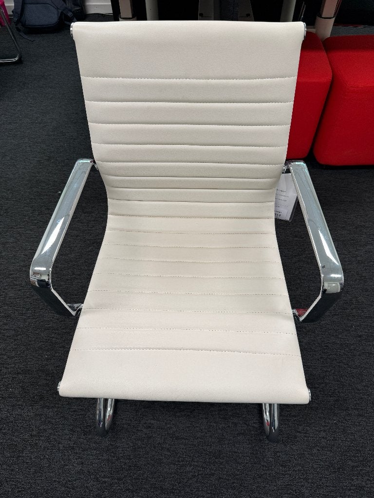 vergaderstoel Rafaël, Huis en Inrichting, Stoelen, Ophalen, Zakelijk, Wit, Nieuw