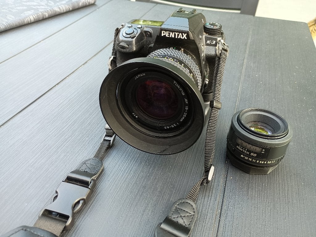 Pentax K3 + grip alim + 2 objectifs, Stabilisation d'image, Poignée, Enlèvement ou Envoi, Utilisé