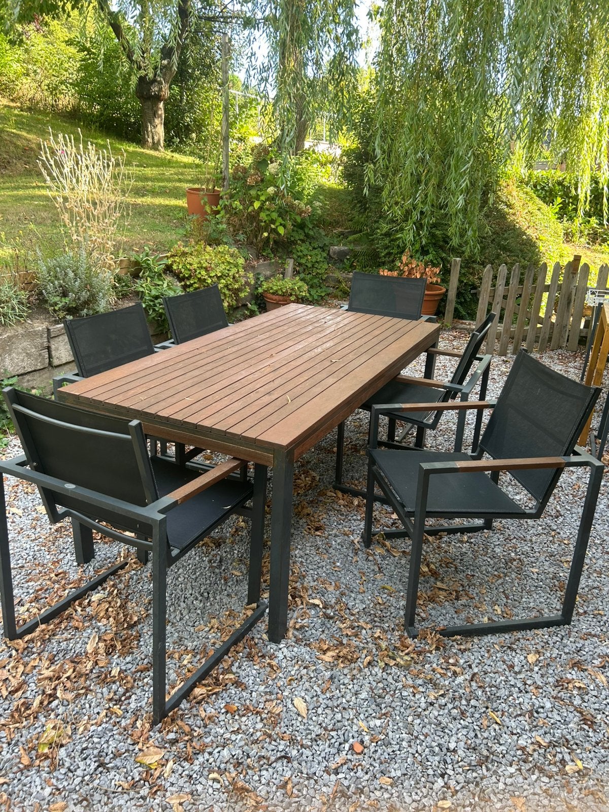 Table de jardin, Jardin & Terrasse, 8 places, Utilisé, Sets de jardin, Enlèvement