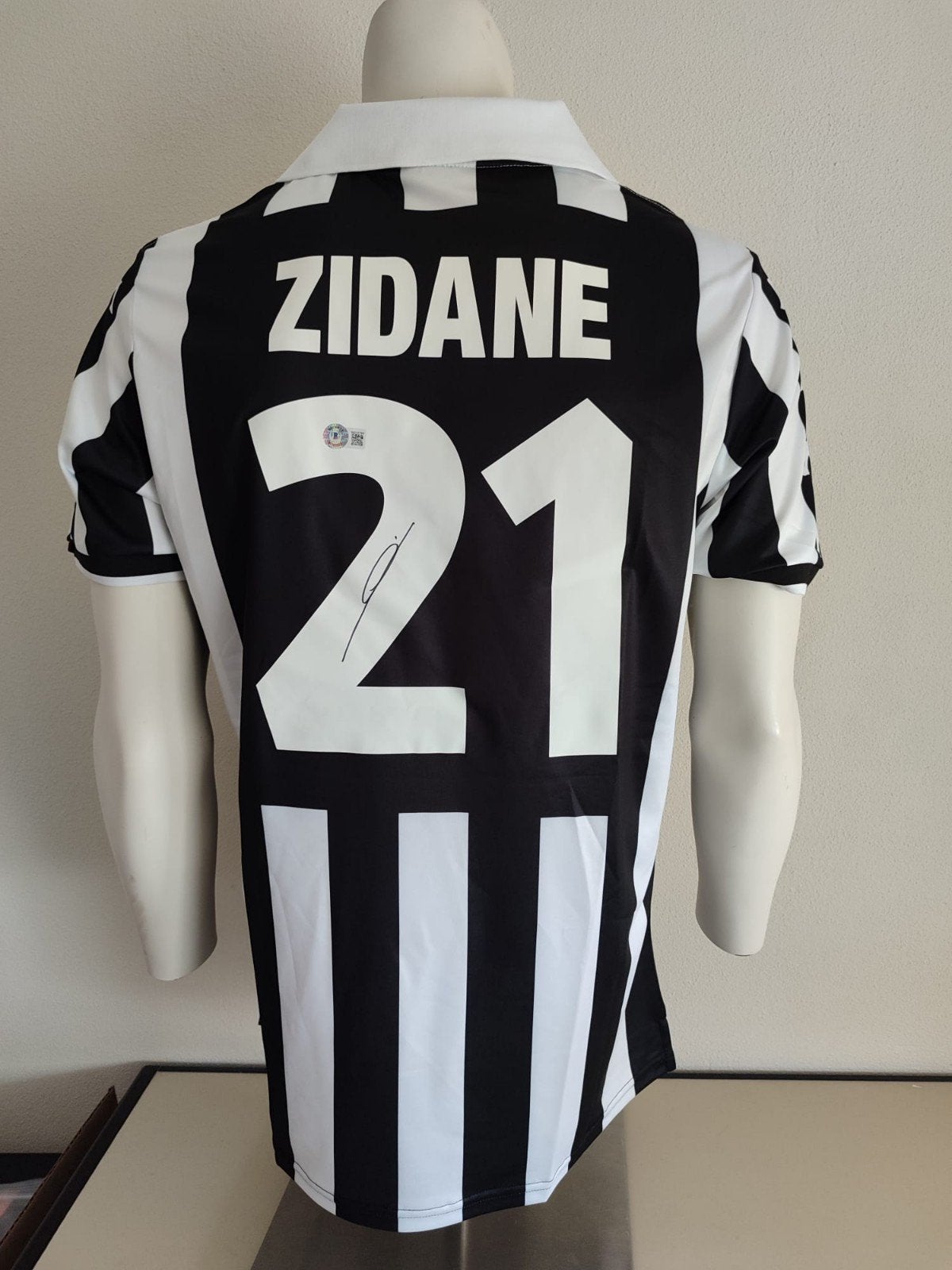 Maillot Juventus signé par Zidane avec Beckett COA, Enlèvement ou Envoi, Maillot