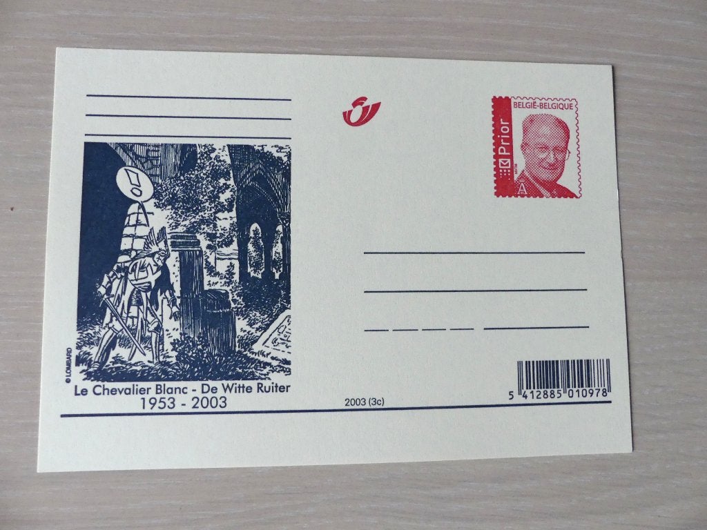 2003 : Carte postale illustrée - neuve :  LE CHEVALIER BLANC, Enlèvement ou Envoi, Non oblitéré