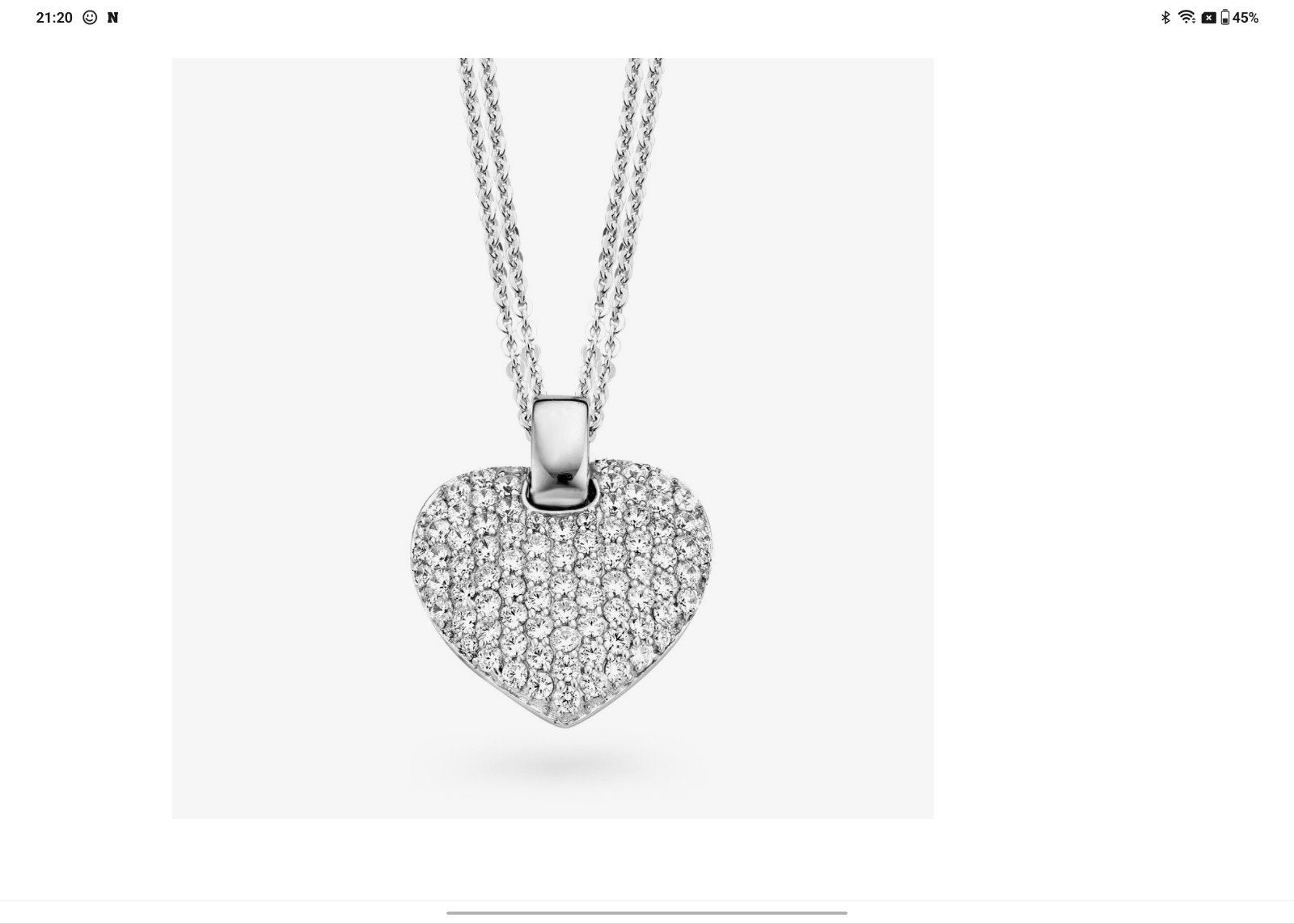 Naiomy zilveren hart ketting, Ophalen of Verzenden