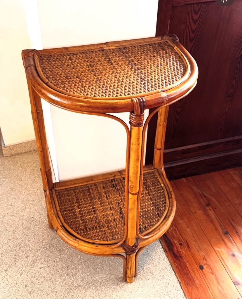 Table d'appoint en rotin, Enlèvement ou Envoi