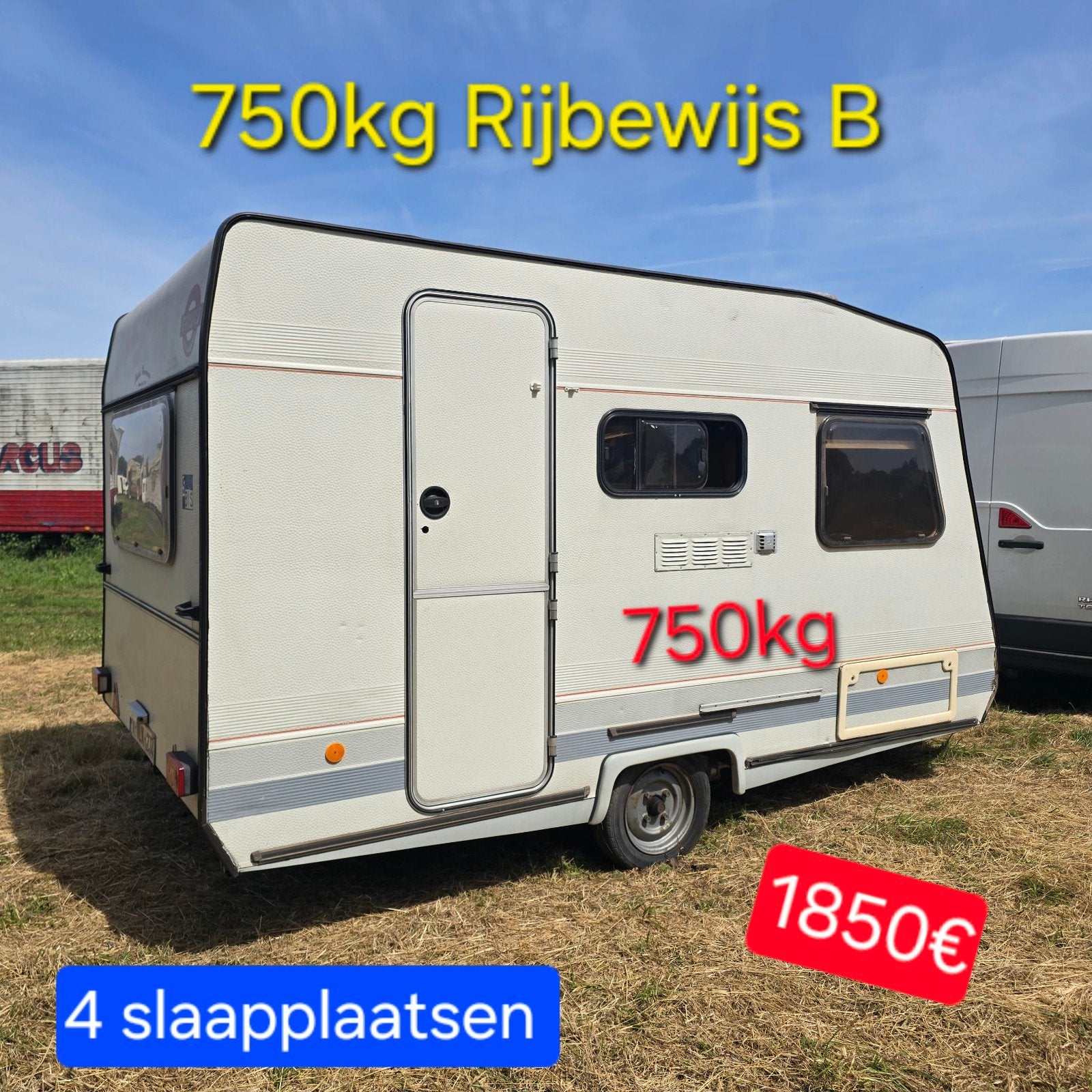 24 caravans 750kg camping werfkeet foodtruck pipowagen bouw, Bedrijf