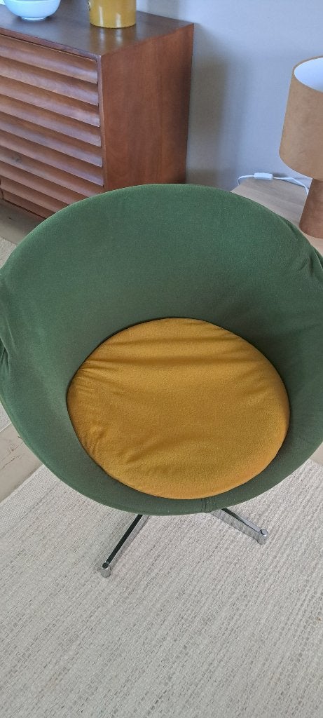 kuipstoel draaibaar, Huis en Inrichting, Ophalen, Gebruikt, Overige kleuren, Vintage