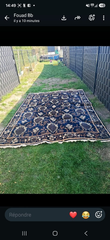 Grand tapis Vintage Style Persan Ourson PvR, Enlèvement