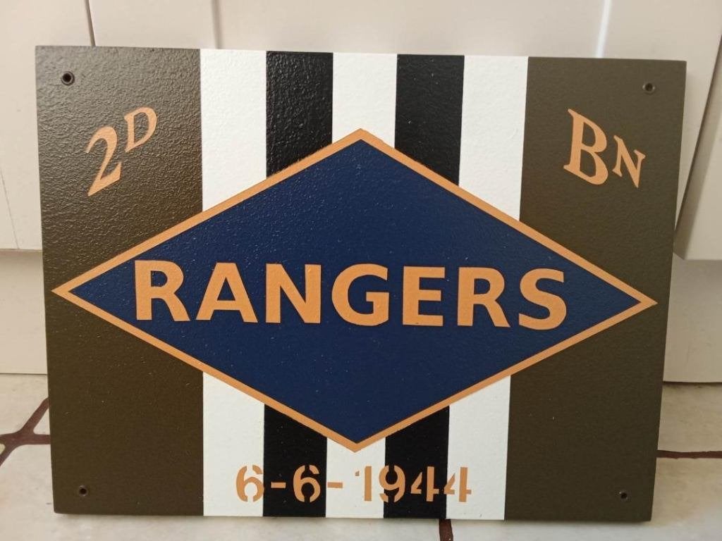 Panneau us ww2 : 2ND Bn. RANGERS, Collections, Enlèvement ou Envoi