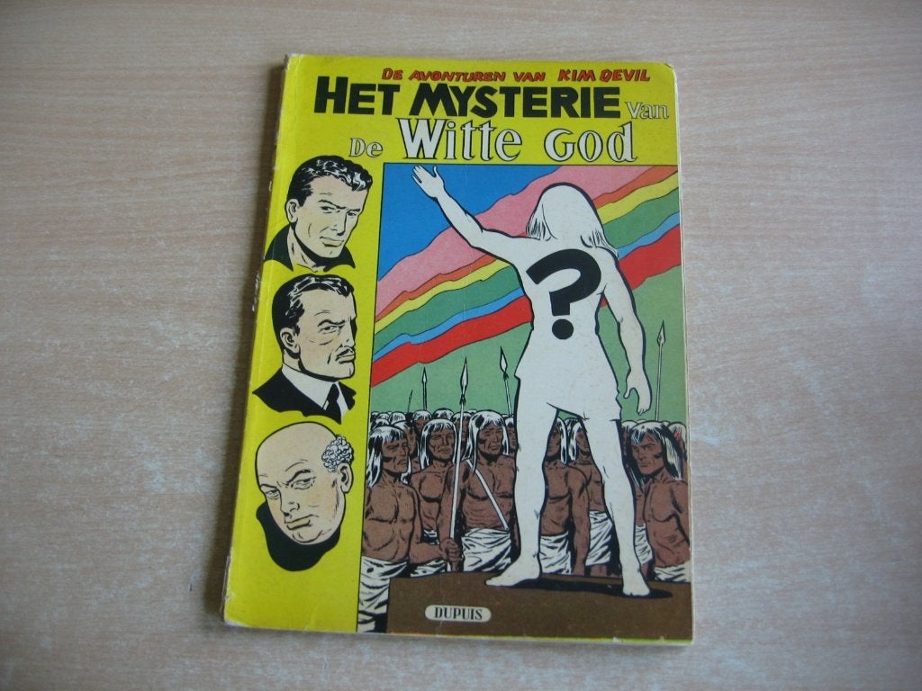 Kim Devil 4 : Het mysterie van de witte god - 1e druk 1957., Livres, BD, Utilisé, Une BD, Enlèvement ou Envoi