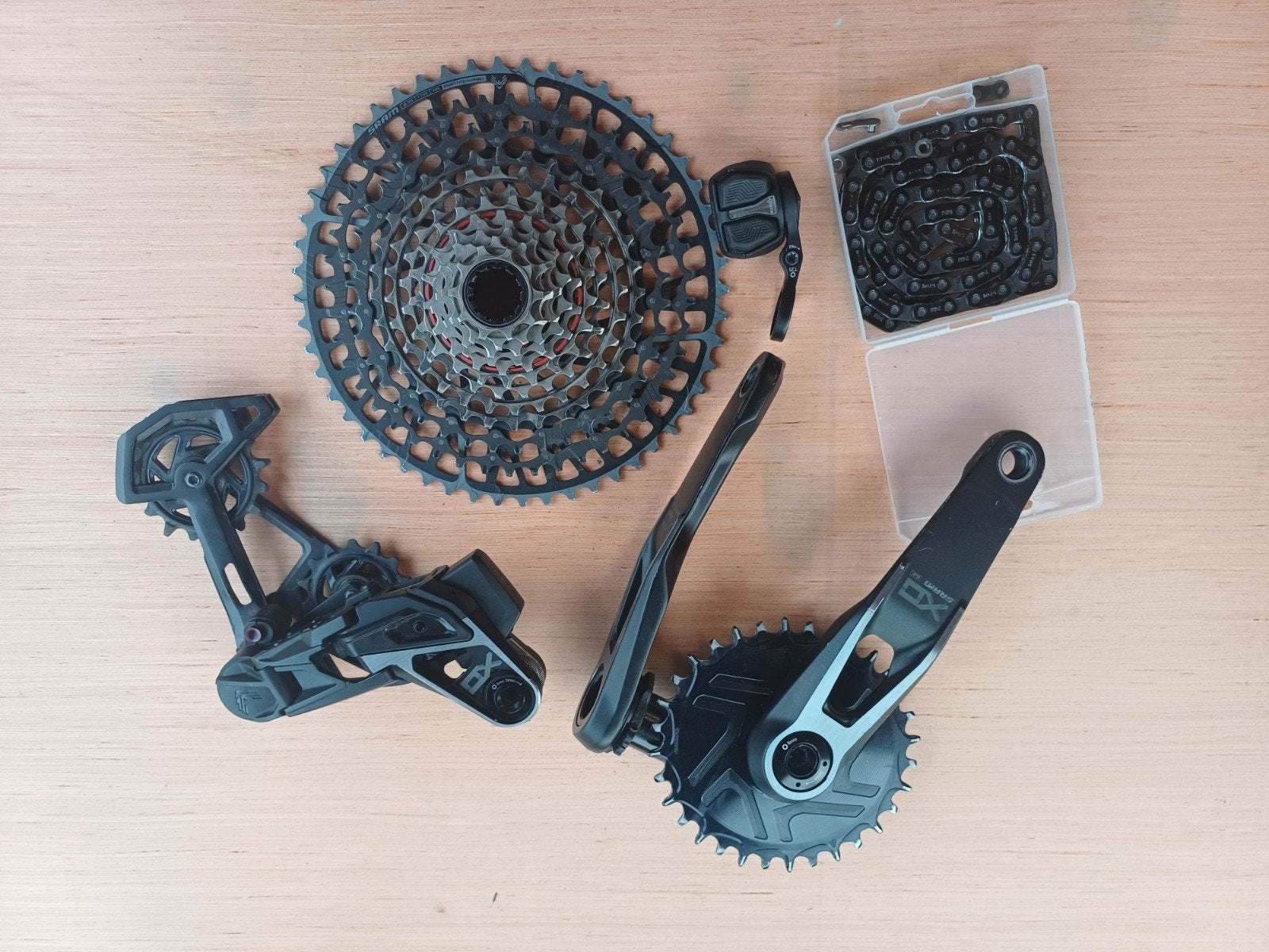 sram xo axs t type groepset, Fietsen en Brommers, Fietsonderdelen, Ophalen of Verzenden, Zo goed als nieuw