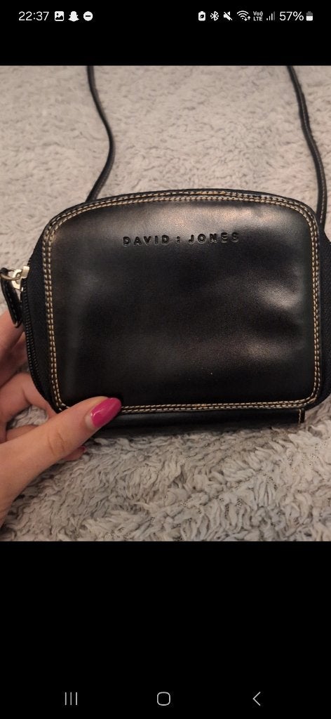 David Jones Handtas – Stijlvol & Elegant ✨, Handtassen en Accessoires, Ophalen, Gebruikt, Zwart, Schoudertasje