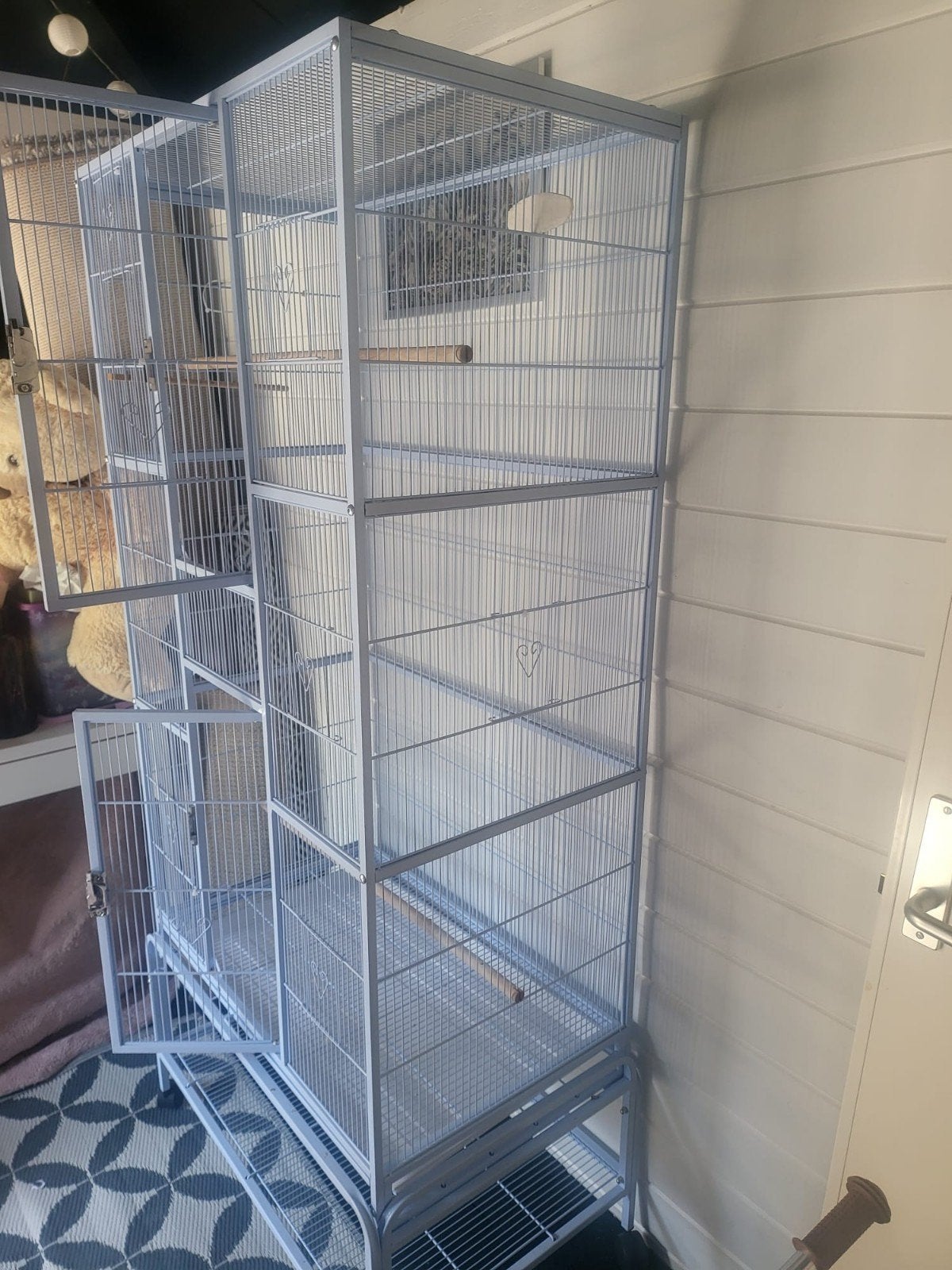 Mooie grote vogelkooi, Dieren en Toebehoren, Ophalen, Zo goed als nieuw, Metaal, Vogelkooi
