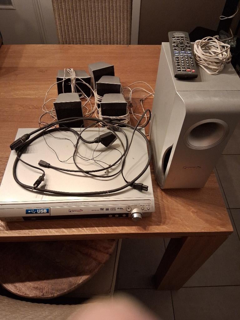Homecinema systeem Panasonic, TV, Hi-fi & Vidéo, Ensembles home-cinéma, Panasonic, Enlèvement, Utilisé, Lecteur DVD