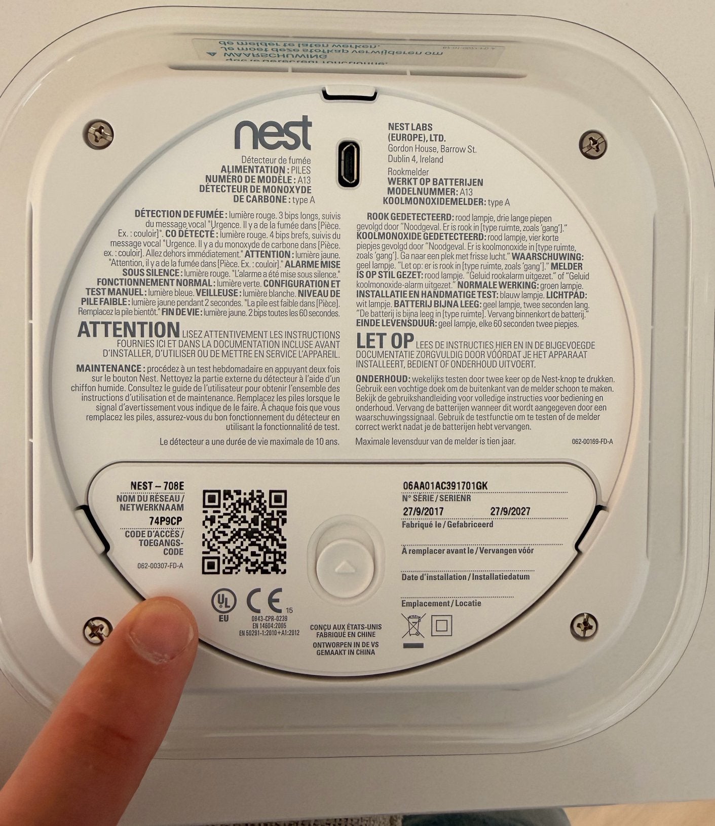 Nedt protect V2, Bricolage & Construction, Systèmes d'alarme, Détecteur, Capteur ou Alarme, Enlèvement, Neuf, Sans fil