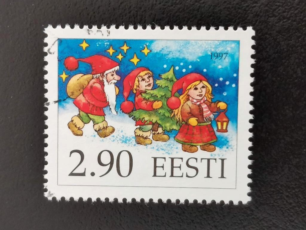 Estonie 1997 - Noël, Envoi, Autres pays, Affranchi
