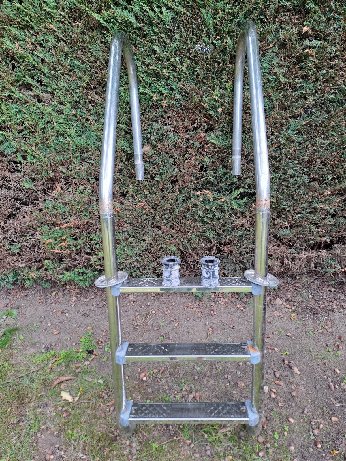 Inox trap 3 treden, Ophalen, Gebruikt, Ladder