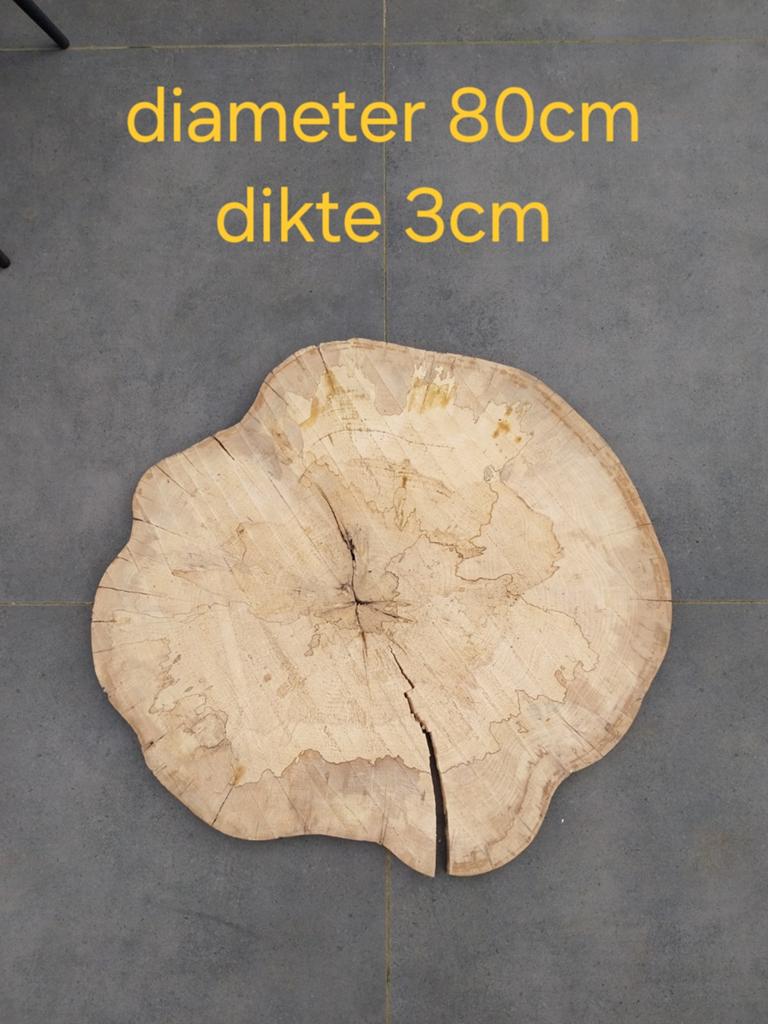 Boomstamtabletten voor boomstamtafel beuk, Doe-het-zelf en Bouw, Hout en Planken, Ophalen, Nieuw, Plank, 50 mm of meer