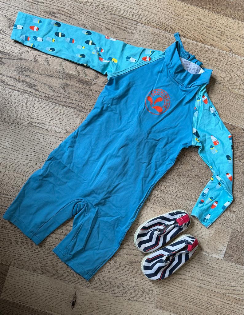 Maillot de bain anti-UV (12 m), Kinderen en Baby's, Babykleding | Baby-zwemkleding, Ophalen, Gebruikt, Noukie's, Badpak