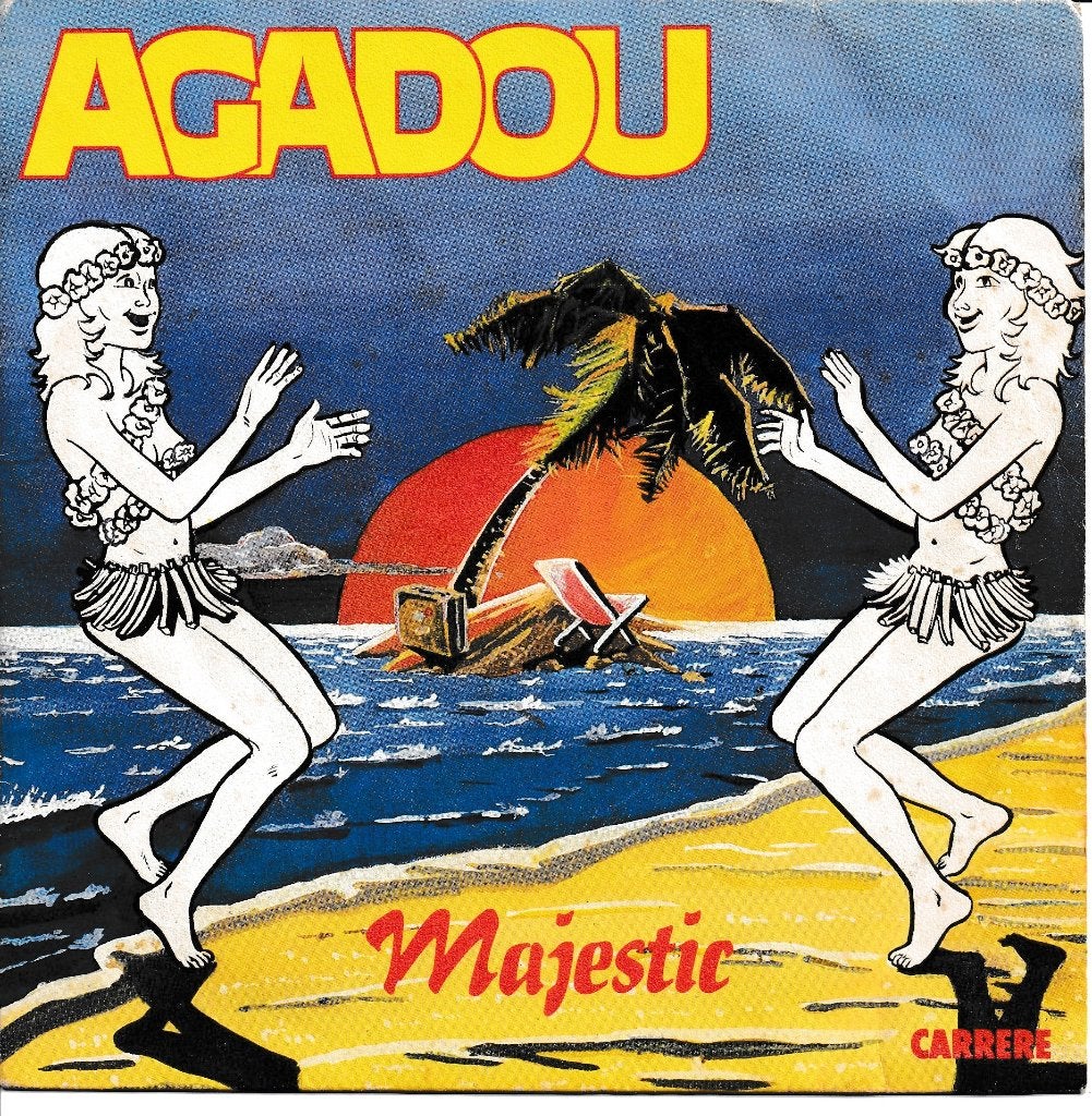 Vinyle 45T Majestic : AGADOU, Cd's en Dvd's, Gebruikt, 7 inch, Fotohoes, Ophalen of Verzenden
