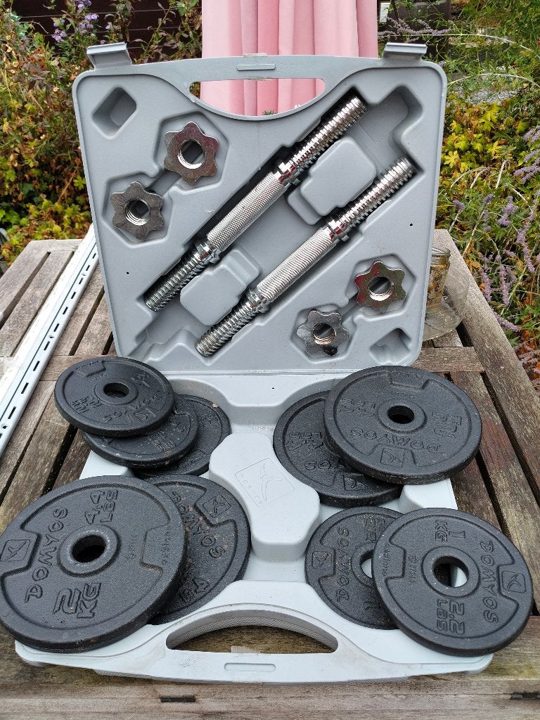 Kit de musculation, Enlèvement, Comme neuf, Set d’haltères