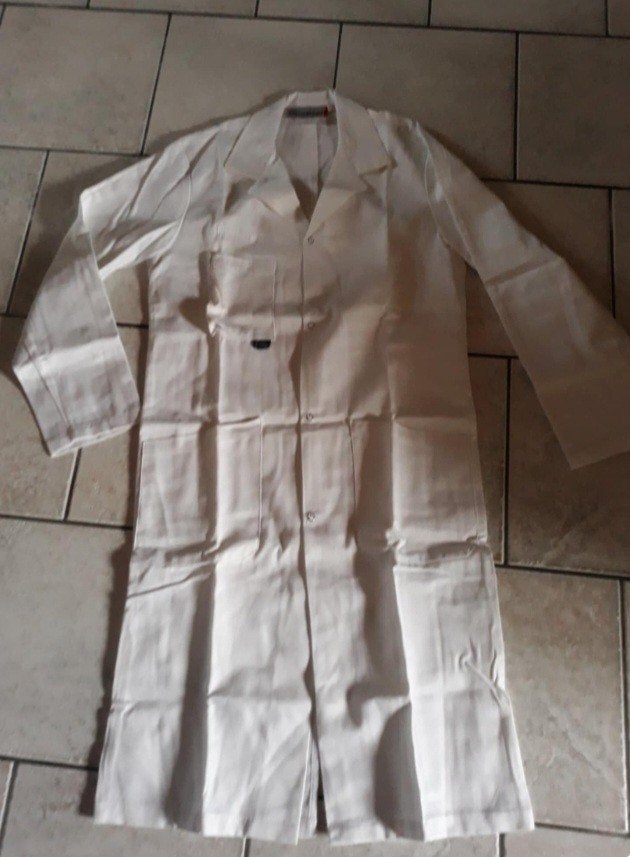 Tablier blanc, Maison & Meubles, Cuisine | Linge de cuisine, Enlèvement, Comme neuf, Blanc, Tablier