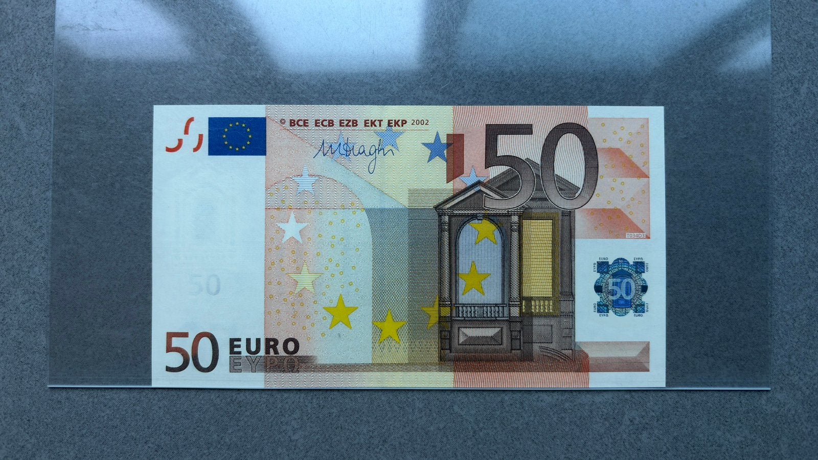 50 euro biljet België Z handtekening Mario Draghi, Postzegels en Munten, Bankbiljetten | België, Ophalen of Verzenden