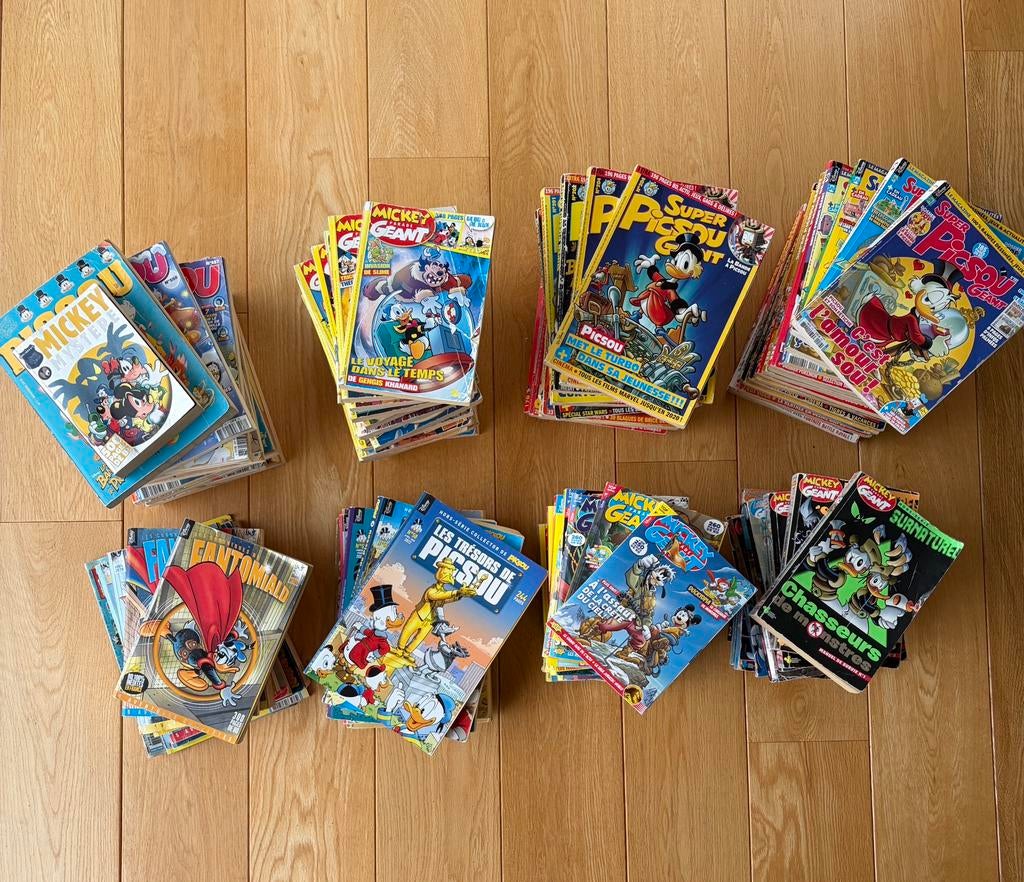 Lot de Picsou, Mickey,…, Boeken, Stripverhalen, Gelezen, Meerdere stripboeken, Ophalen of Verzenden