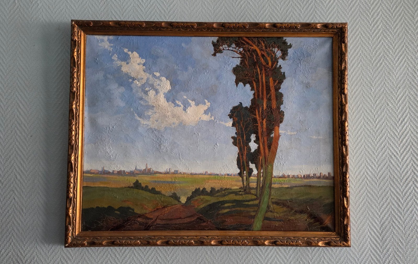 Schilderij Zomerdreef, Antwerpen 1936 Rob, Enlèvement