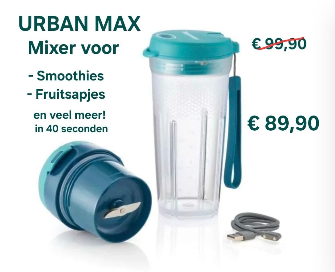 nieuwe urban max van tupperware, Enlèvement ou Envoi, Neuf
