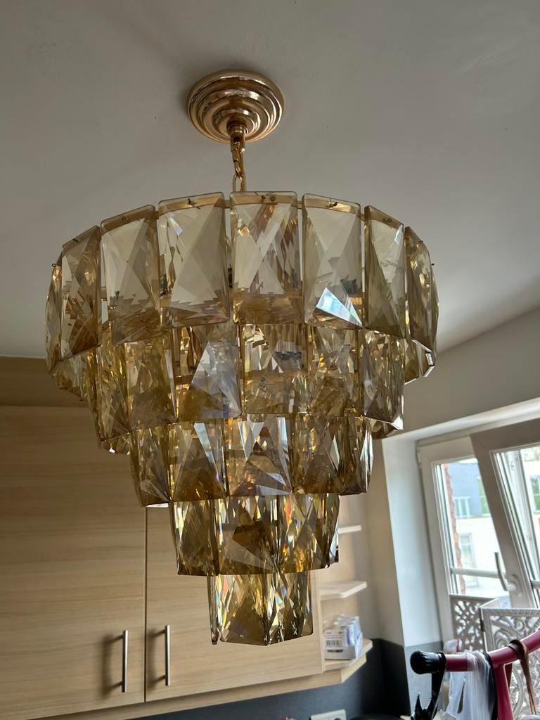 Prachtige luster.  Als nieuw !!  Weg wegens verhuis, Huis en Inrichting, Lampen | Kroonluchters, Ophalen, Zo goed als nieuw