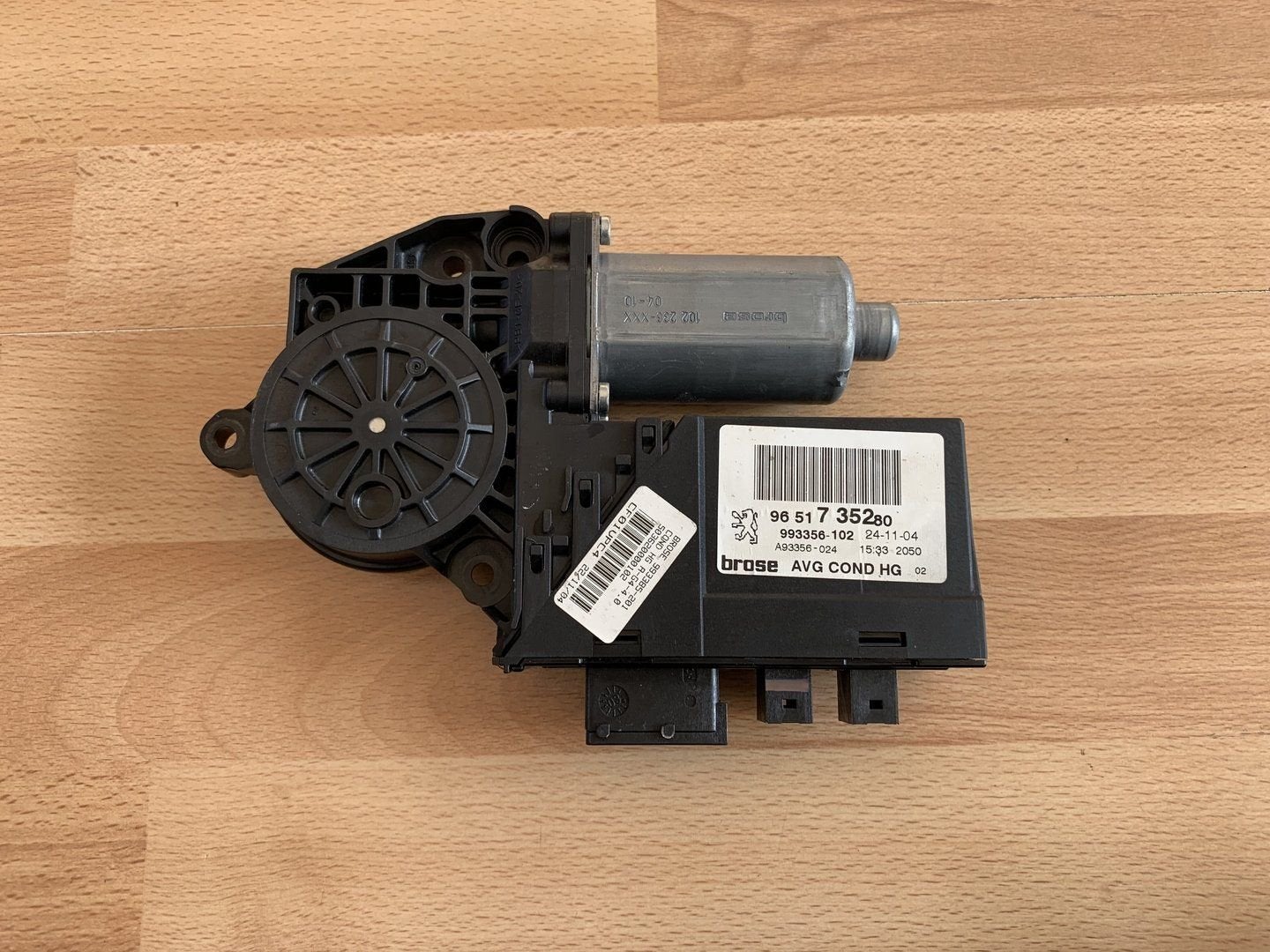 raammotor links peugeot 307CC ( cabriolet ) 2003 tot 2006, -, Utilisé, -, Peugeot