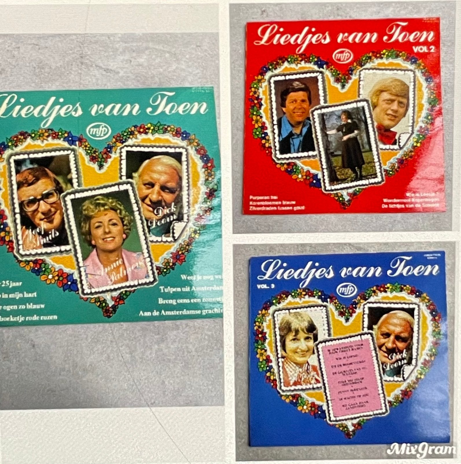 3 platen ‘Liedjes van toen’ vol.1, 2 en 3, Enlèvement, Comme neuf, Chanson réaliste ou Smartlap, LP