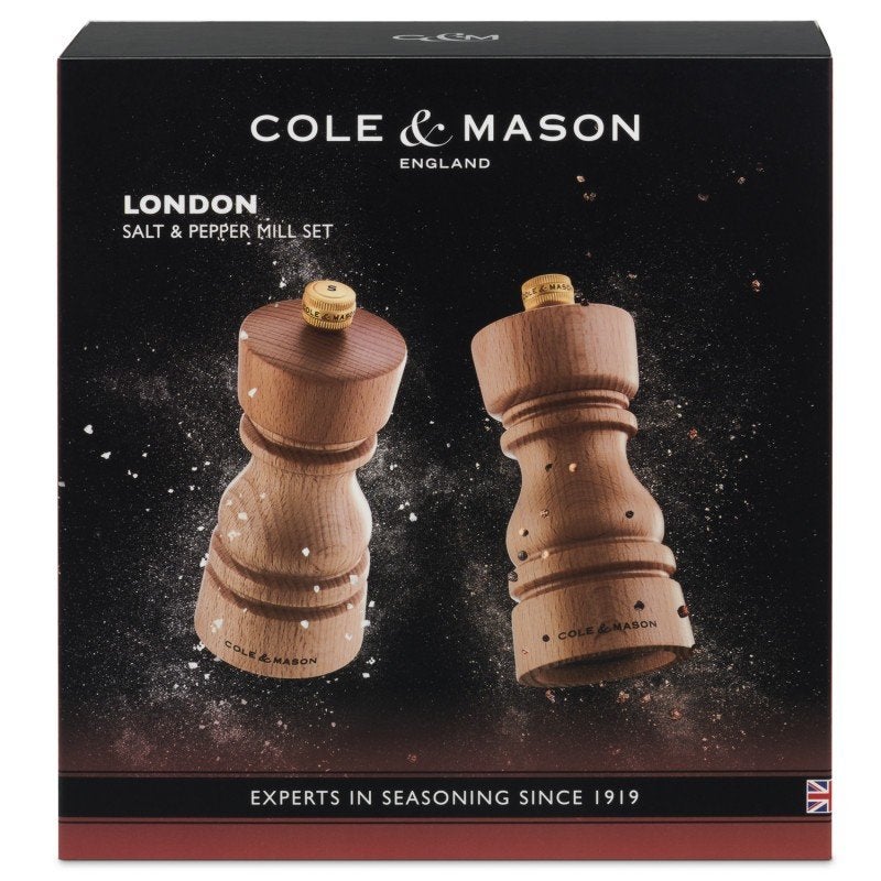 Peper & Zoutmolen 13cm | beukenhout | Model London - Giftbox, Huis en Inrichting, Hout, Overige stijlen, Nieuw, Ophalen of Verzenden