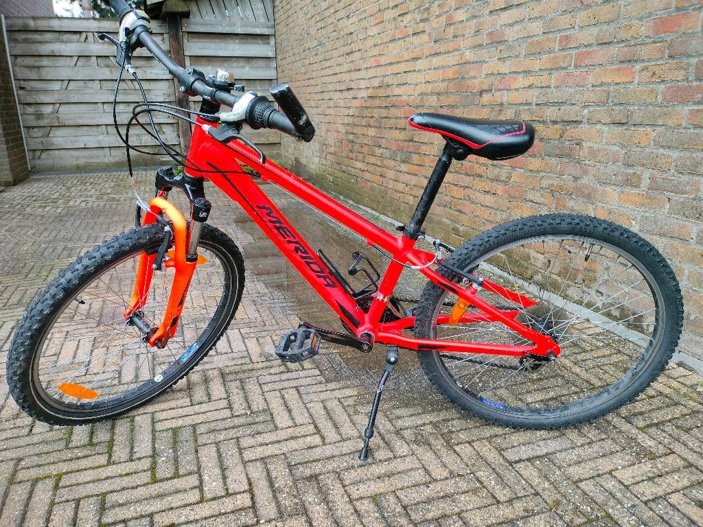 Kinder MTB Merida MATTS J24 Signal red (oranje) 16 speed, Fietsen en Brommers, Gebruikt, Hardtail, Merida, Ophalen