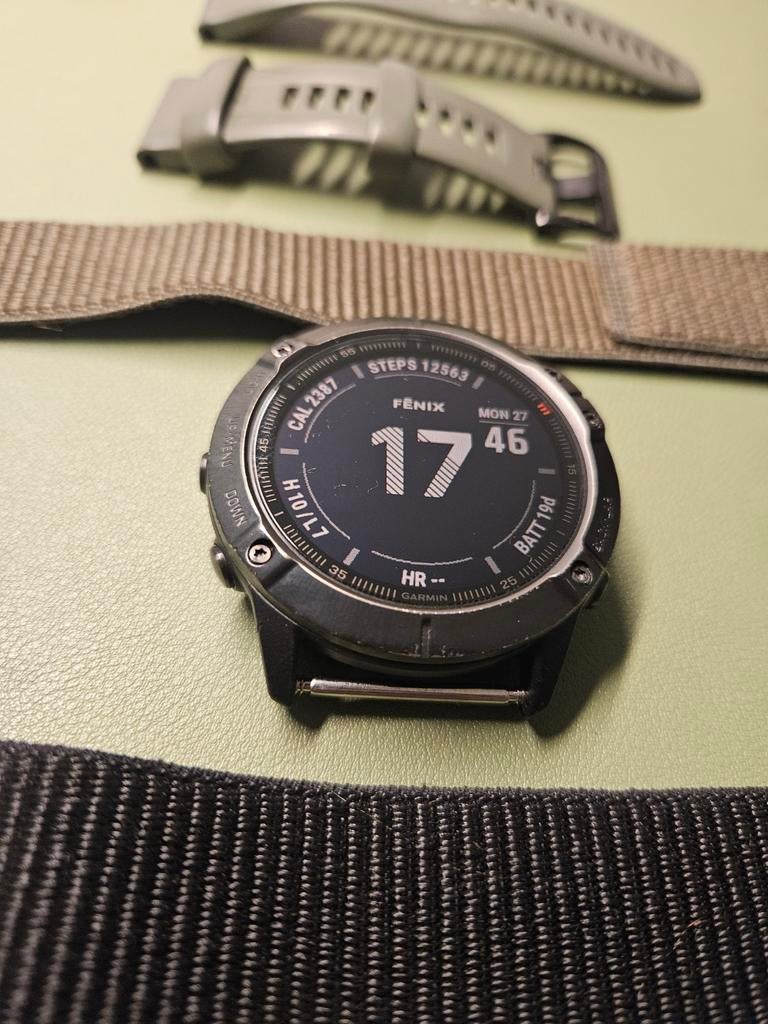 Garmin fenix 6x sapphire 51mm, Handtassen en Accessoires, Sporthorloges, Ophalen