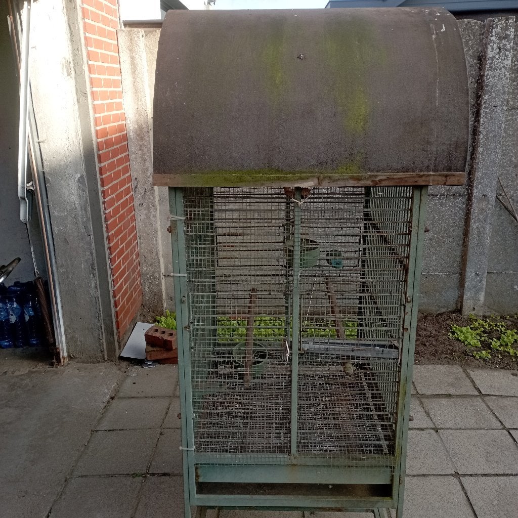 metalen vogel kooi, Ophalen, Gebruikt, Metaal, Vogelkooi