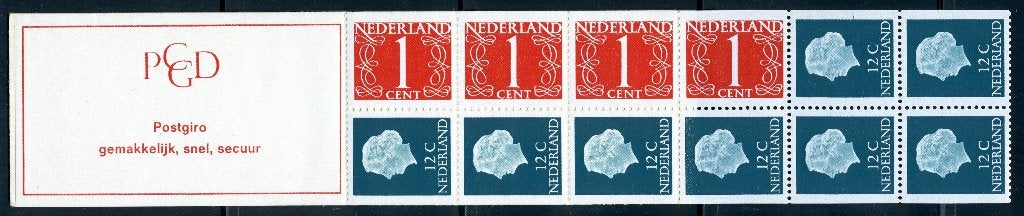PAYS-BAS PB8a MNH 1969 - Carnet de timbres Juliana,  rose, Enlèvement ou Envoi, Après 1940, Non oblitéré