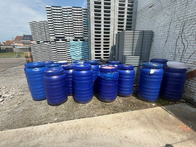 regentonnen 200L/vat, Tuin en Terras, Ophalen, Gebruikt