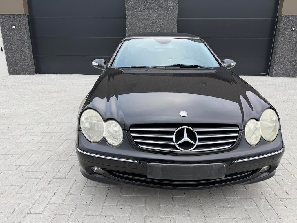 Mercedes CLK 2005 automaat 2.0 benzine, Auto's, Automaat, Zwart, 4 cilinders, Cabriolet