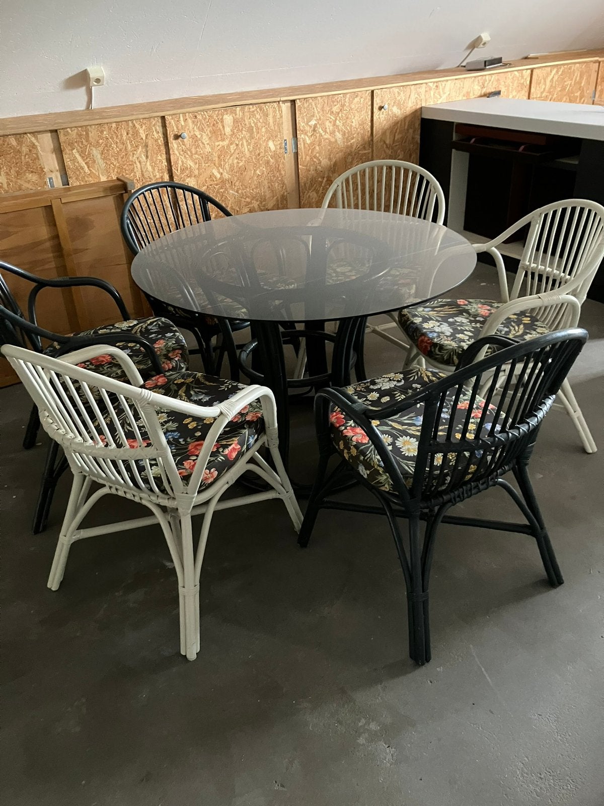 Rotan tuinset goede staat, Tuin en Terras, Ophalen, Zo goed als nieuw, Rotan, Tuinset