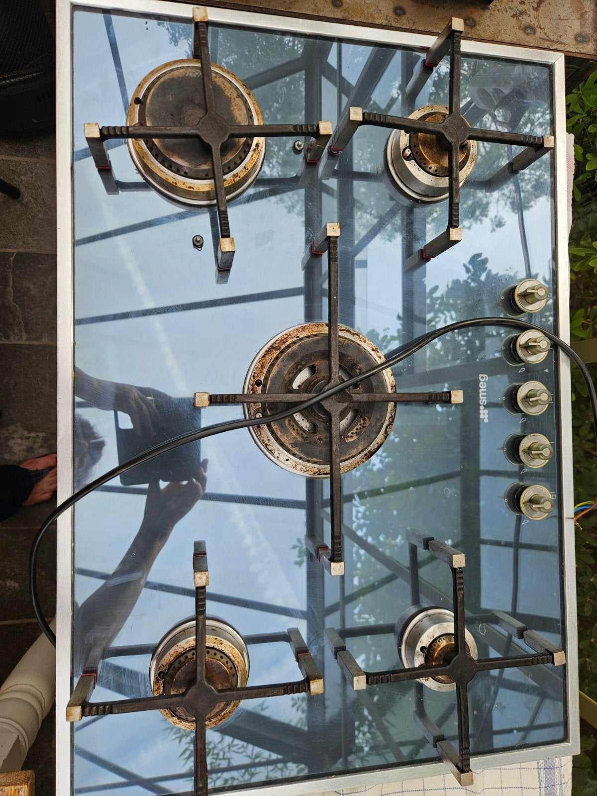 Smeg gasfornuis, Ophalen, Inbouw