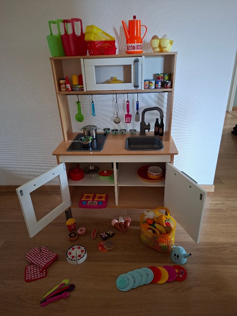 Keukentje met toebehoren, Enlèvement, Comme neuf, Bois, Jouer à la cuisine