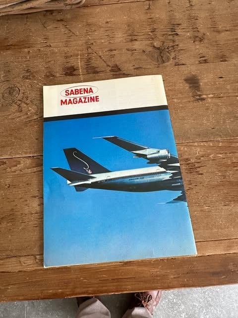 Panneau magazine Sabena N 101 1970 Boeing 747, Collections, Aviation, Neuf, Enlèvement ou Envoi, Sabena, Info@abien.bi