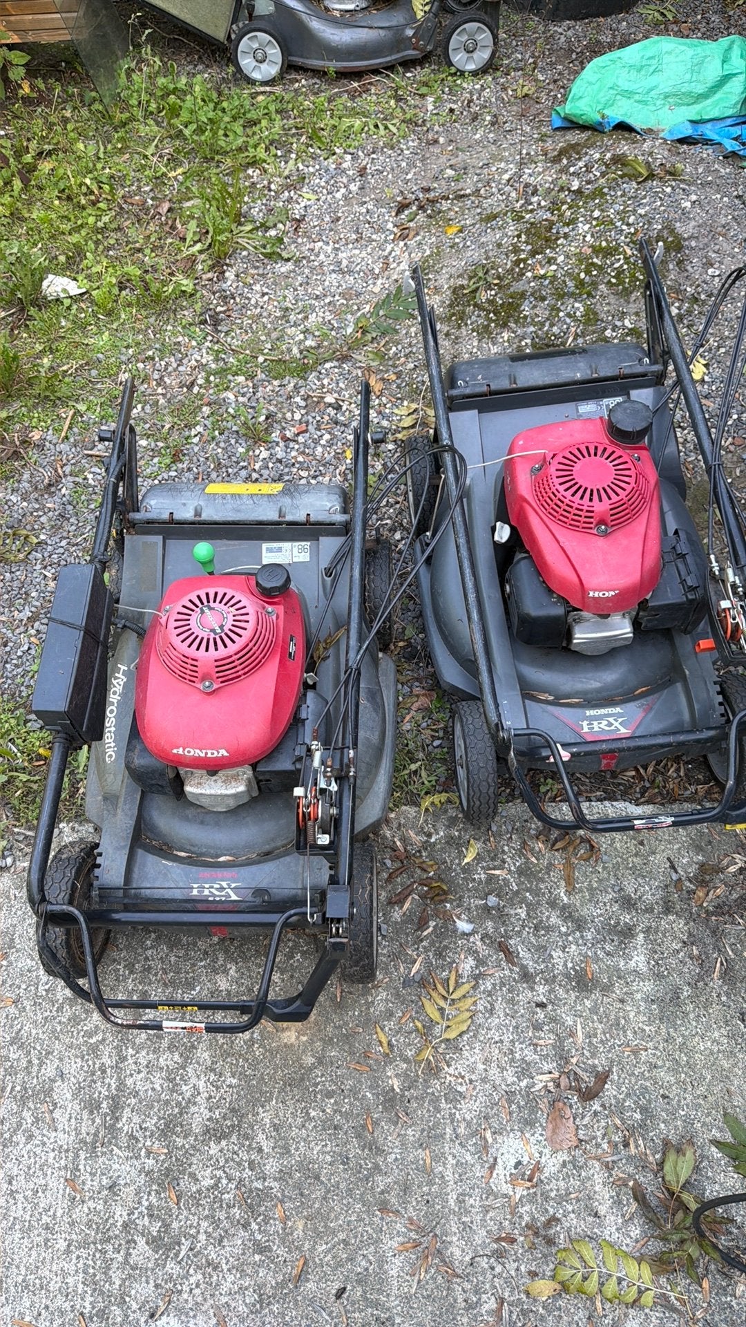 2 Honda HRX voor onderdelen of opmaak, Tuin en Terras, Ophalen, Zo goed als nieuw