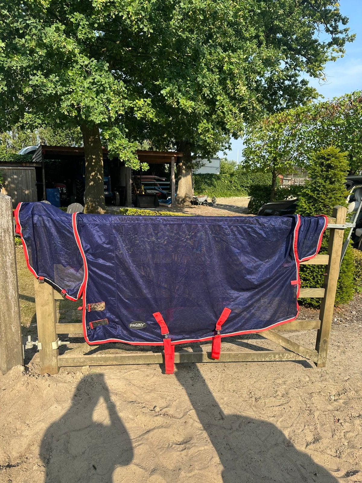 Vliegendekens met hals 165 cm, Dieren en Toebehoren, Ophalen, Zo goed als nieuw, Vliegendeken, HKM