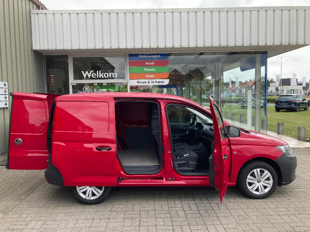 Caddy 114TSI -AUTOMAAT -Lichte vracht -GPS -BT -Cruise -Park, Auto's, Stof, 1498 cc, 4 cilinders, Volkswagen